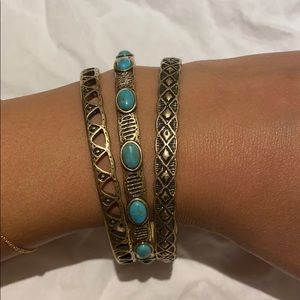 Lucky Brand set of 3 bangles